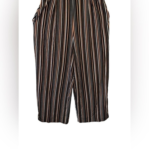 Emerald Sundae Striped Jumpsuit Charcoal Size XXL - Picture 4 of 11